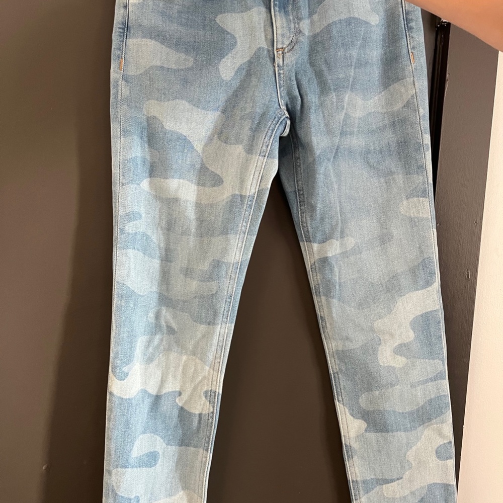 Rag and Bone cate-mid rise ankle skinny blue camo jeans - Picture 2 of 2